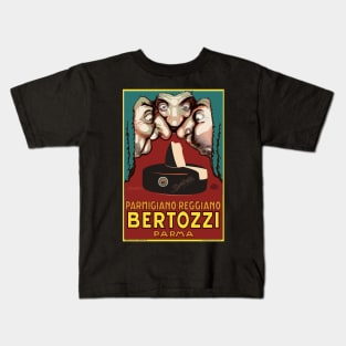 Bertozzi, Parmioano Reggiano, Parma, Advertisement Poster Kids T-Shirt